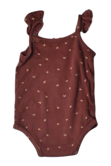 A Brown Sleeveless Bodysuits from Jamie Kay in size 6-12M for girl. (Back View)