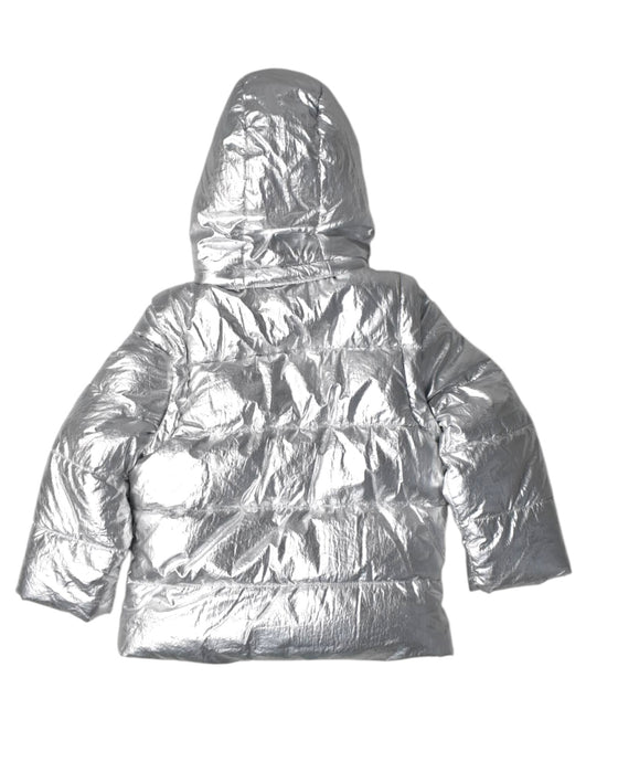 A Silver Puffer/Quilted Coats & Outerwear from Boden in size 4T for girl. (Back View)