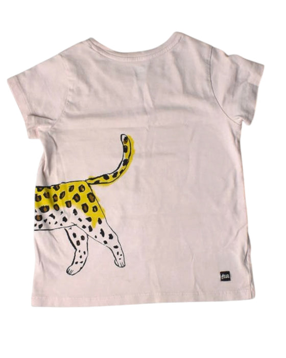 A White Short Sleeve T Shirts from Tea in size 6T for girl. (Back View)