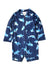 A Navy Rash Guards from Hanna Andersson in size 12-18M for boy. (Front View)