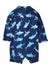 A Navy Rash Guards from Hanna Andersson in size 12-18M for boy. (Back View)