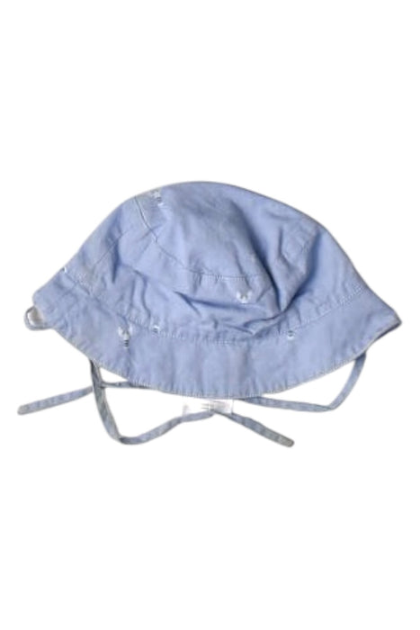 A Blue Sun Hats from Jacadi in size 0-3M for boy. (Back View)