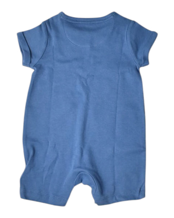 A Blue Short Sleeve Rompers from Mothercare in size 3-6M for boy. (Back View)