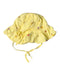 A Yellow Sun Hats from Purebaby in size 6-12M for girl. (Back View)