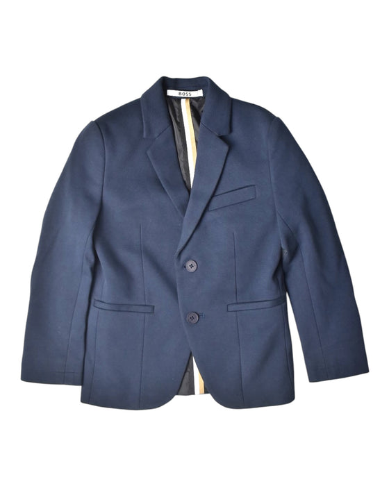 A Navy Blazers from Boss in size 5T for boy. (Front View)