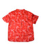 A Red Short Sleeve Shirts from Elly in size 6T for boy. (Back View)