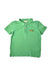A Green Short Sleeve Polos from DPAM in size 6T for boy. (Front View)
