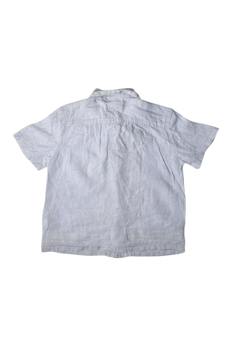 A Blue Short Sleeve Shirts from Gingersnaps in size 6T for boy. (Back View)