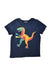 A Navy Short Sleeve T Shirts from DPAM in size 6T for boy. (Front View)
