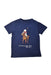 A Navy Short Sleeve T Shirts from Polo Ralph Lauren in size 4T for boy. (Front View)