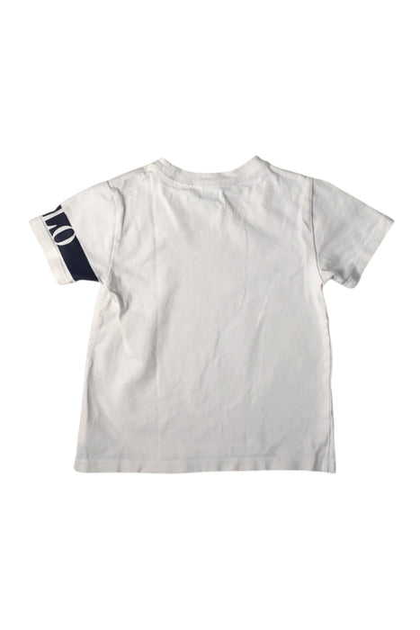 A White Short Sleeve T Shirts from Polo Ralph Lauren in size 4T for boy. (Back View)