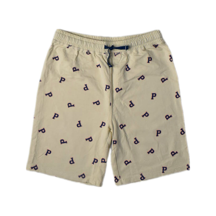 A Beige Shorts from PONEY in size 9Y for boy. (Front View)