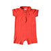 A Red Short Sleeve Rompers from Ralph Lauren in size 6-12M for boy. (Front View)