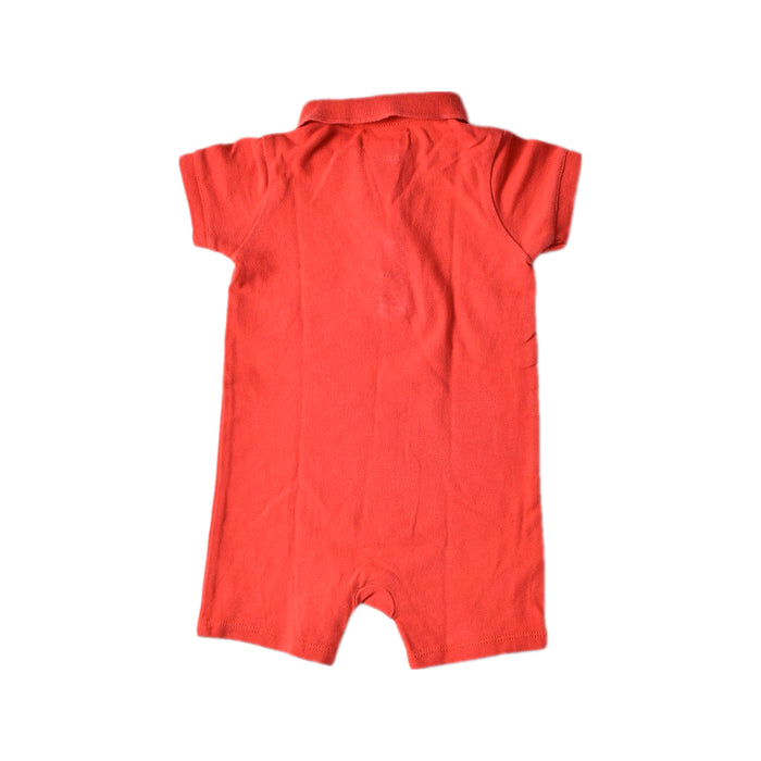 A Red Short Sleeve Rompers from Ralph Lauren in size 6-12M for boy. (Back View)