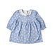A Blue Long Sleeve Dresses from Les Enphants in size 2T for girl. (Front View)