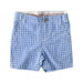 A Blue Shorts from Jacadi in size 6-12M for boy. (Front View)