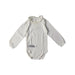 A White Long Sleeve Bodysuits from Petit Bateau in size 12-18M for girl. (Front View)