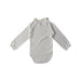 A White Long Sleeve Bodysuits from Petit Bateau in size 12-18M for girl. (Back View)
