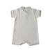 A White Short Sleeve Rompers from Petit Bateau in size 12-18M for boy. (Back View)