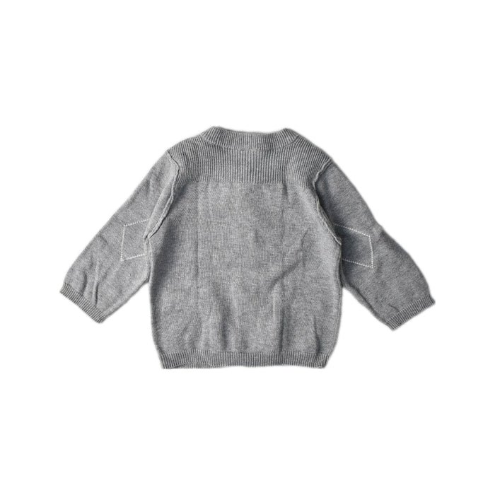 A Grey Cardigans from Orchestra in size 0-3M for neutral. (Back View)