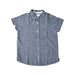 A Blue Short Sleeve Shirts from Jacadi in size 4T for boy. (Front View)