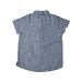 A Blue Short Sleeve Shirts from Jacadi in size 4T for boy. (Back View)