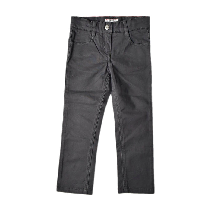 A Black Casual Pants from Jacadi in size 3T for girl. (Front View)