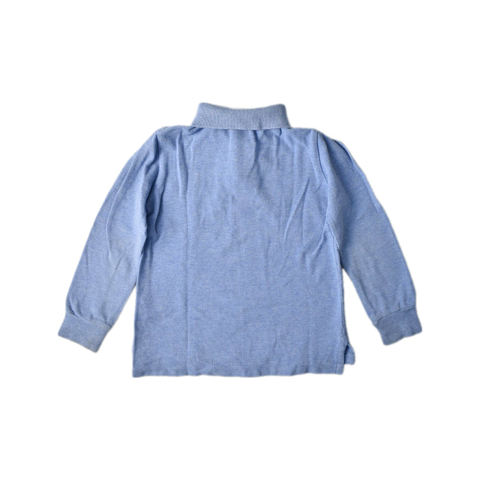 A Blue Long Sleeve Polos from Polo Ralph Lauren in size 4T for boy. (Back View)