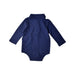 A Navy Long Sleeve Bodysuits from Ralph Lauren in size 6-12M for neutral. (Back View)