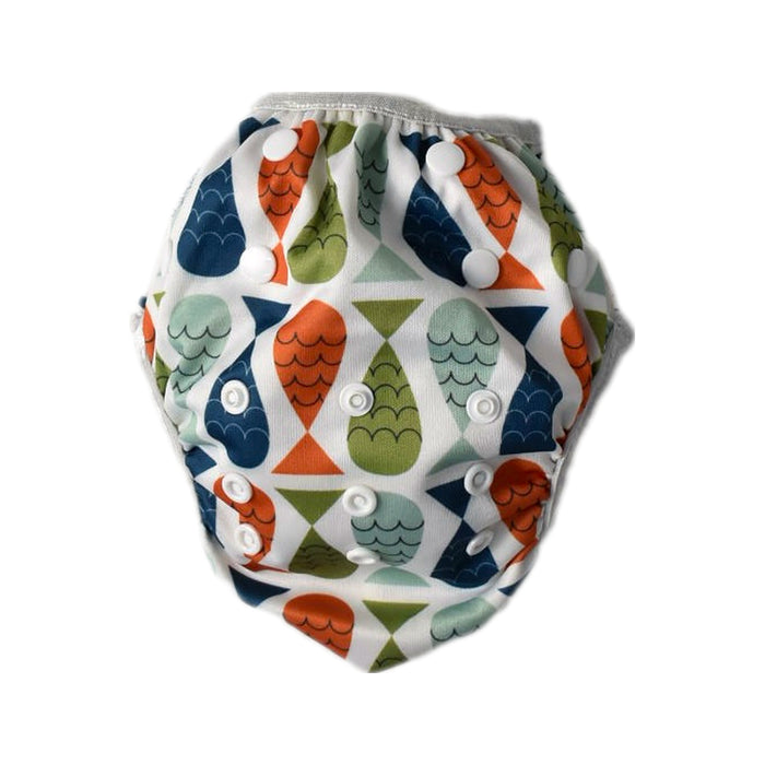 A Multicolour Swim Diapers from Beau & Belle in size 0-3M for neutral. (Back View)
