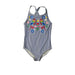 A Blue Swimsuits from Boden in size 2T for girl. (Front View)