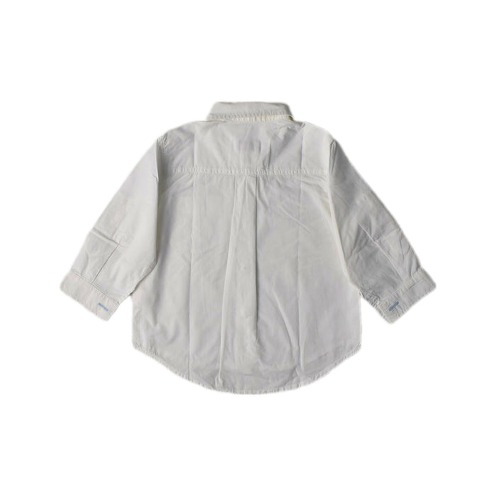 A White Long Sleeve Shirts from Il Gufo in size 6-12M for boy. (Back View)