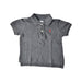 A Grey Short Sleeve Polos from Ralph Lauren in size 12-18M for boy. (Front View)