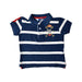 A Navy Short Sleeve Polos from Thomas Brown in size 2T for boy. (Front View)