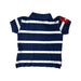 A Navy Short Sleeve Polos from Thomas Brown in size 2T for boy. (Back View)