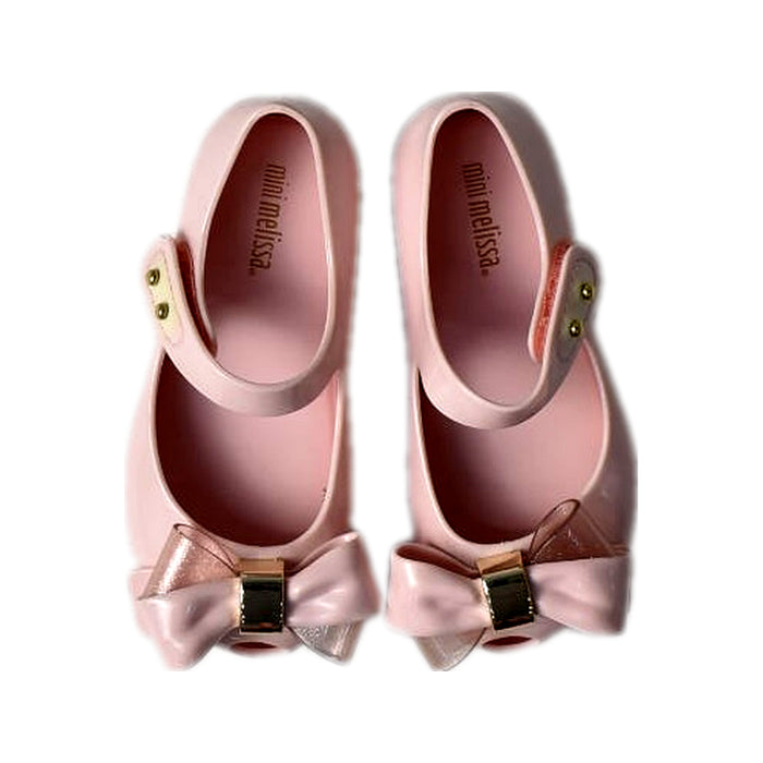 A Pink Flats from Melissa in size 3T for girl. (Back View)