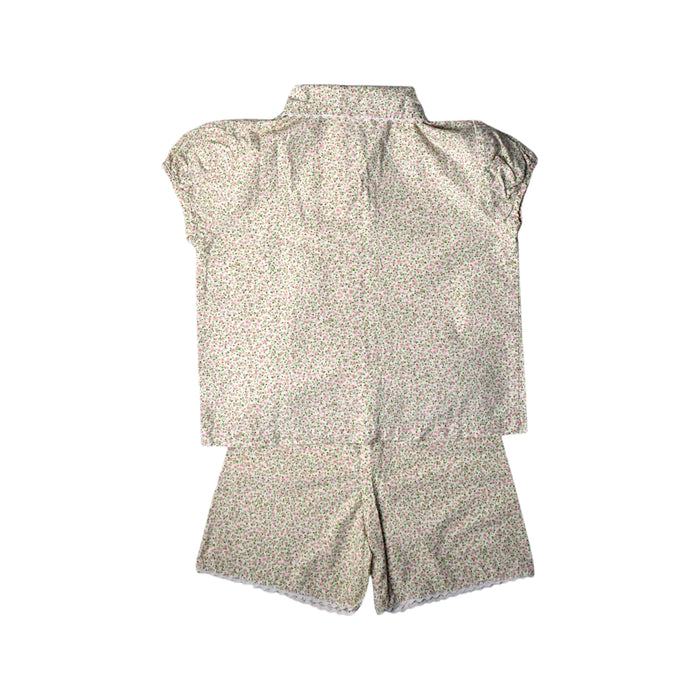 A Ivory Pyjama Sets from The Original Pyjama Company in size 4T for boy. (Back View)