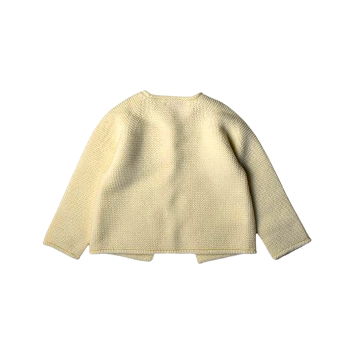 A Ivory Cardigans from La Coqueta in size 6-12M for girl. (Back View)