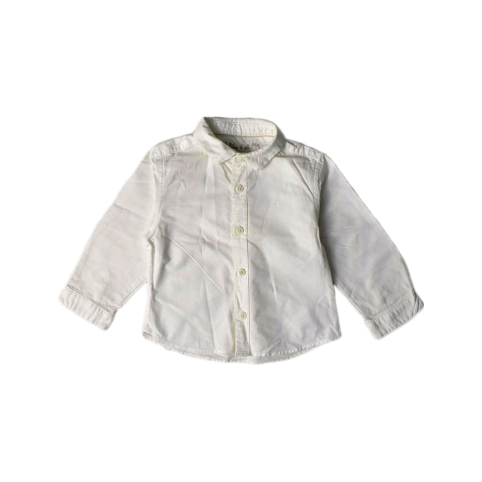 A White Long Sleeve Shirts from Chateau de Sable in size 6-12M for boy. (Front View)