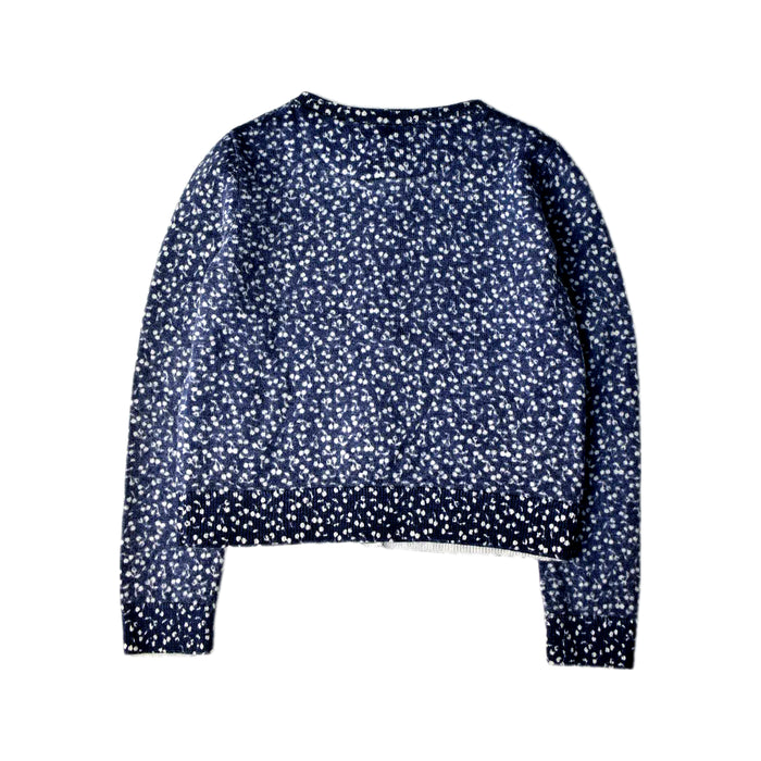 A Blue Cardigans from Bonpoint in size 6T for girl. (Back View)