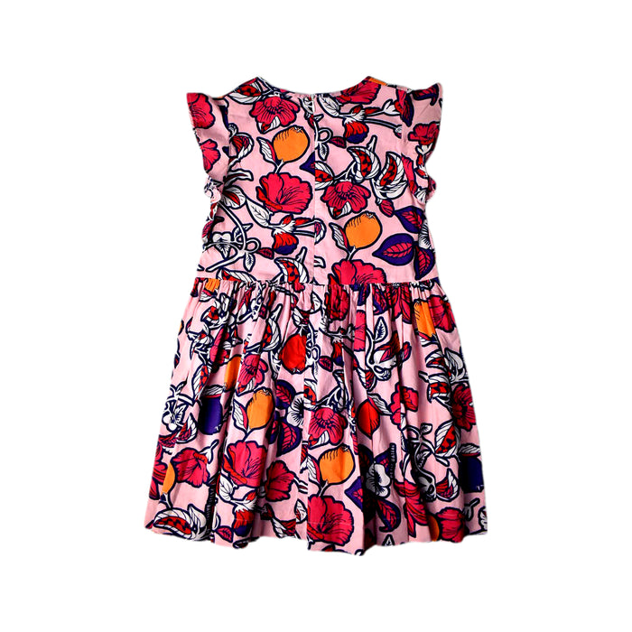 A Multicolour Sleeveless Dresses from Petit Bateau in size 8Y for girl. (Back View)