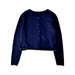 A Navy Cardigans from Petit Bateau in size 6T for girl. (Back View)