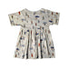 A White Short Sleeve Dresses from Petit Bateau in size 6T for girl. (Back View)
