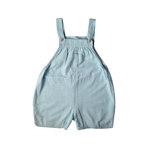 A Blue Overall Shorts from Desalinho in size 2T for neutral. (Front View)