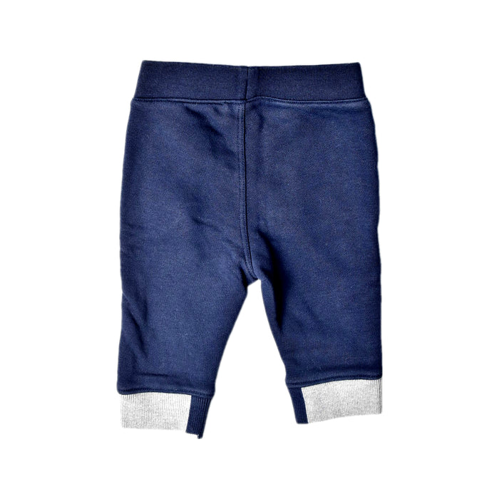 A Blue Sweatpants from Hugo Boss in size 0-3M for boy. (Back View)