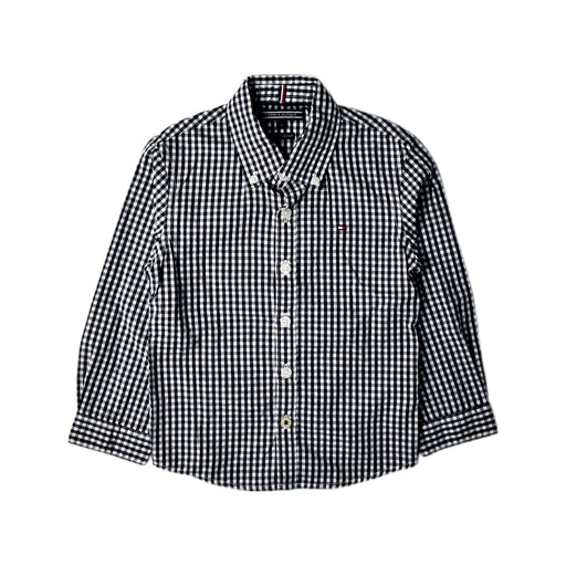 A Black Long Sleeve Shirts from Tommy Hilfiger in size 3T for boy. (Front View)