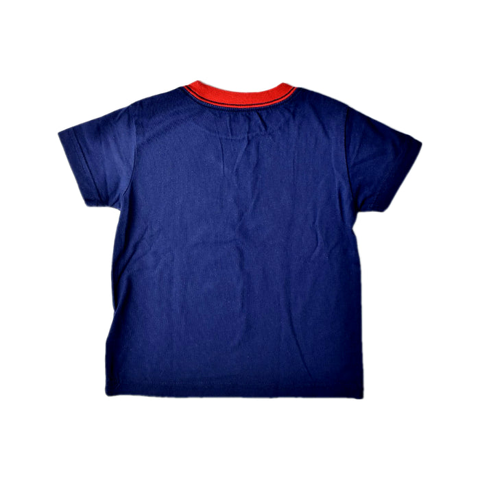 A Navy Short Sleeve T Shirts from Polo Ralph Lauren in size 3T for boy. (Back View)