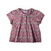 A Pink Short Sleeve Tops from Jacadi in size 4T for girl. (Front View)
