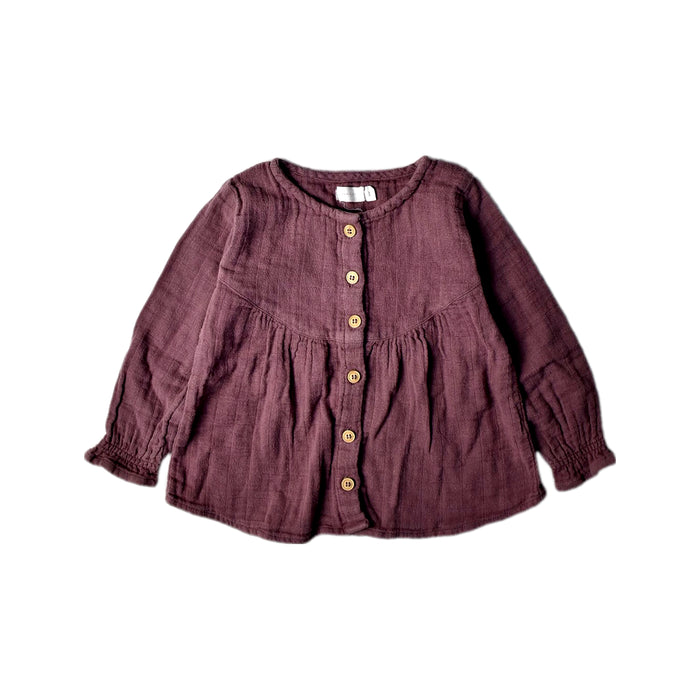A Purple Long Sleeve Tops from Jamie Kay in size 2T for girl. (Front View)