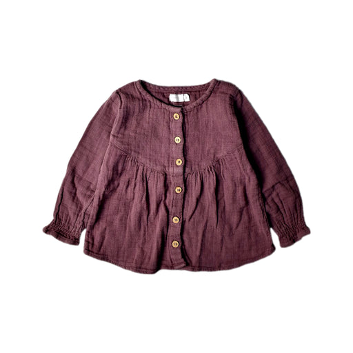 A Purple Long Sleeve Tops from Jamie Kay in size 2T for girl. (Front View)
